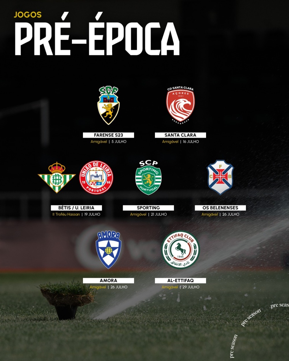 Jogos pré-época!