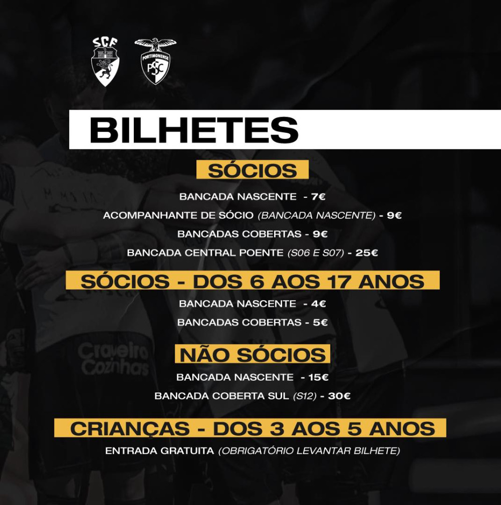 INFO BILHETES - LIGA PORTUGAL BETCLIC - 34ª JORNADA