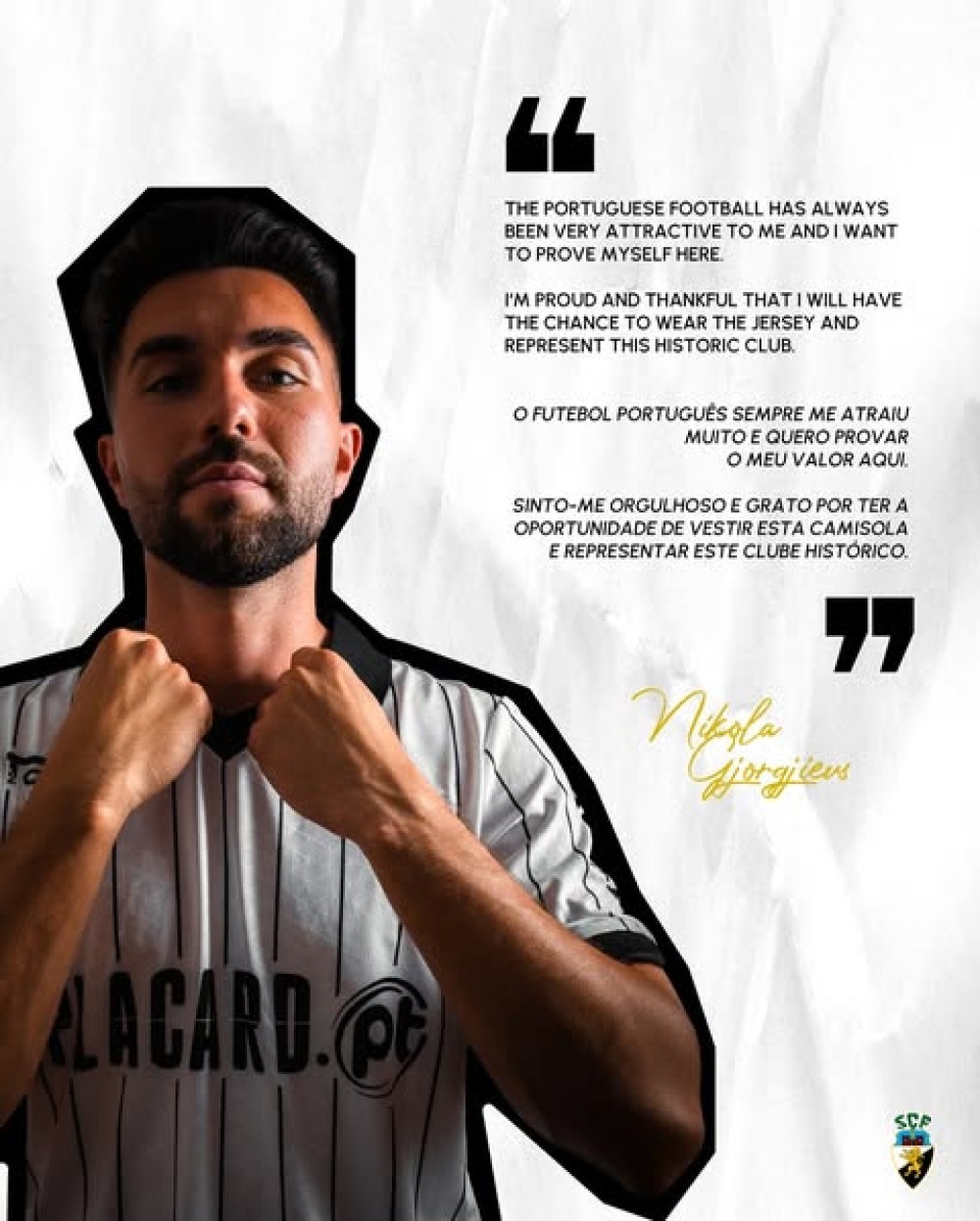 Nikola Gjorgjev já está em Faro!