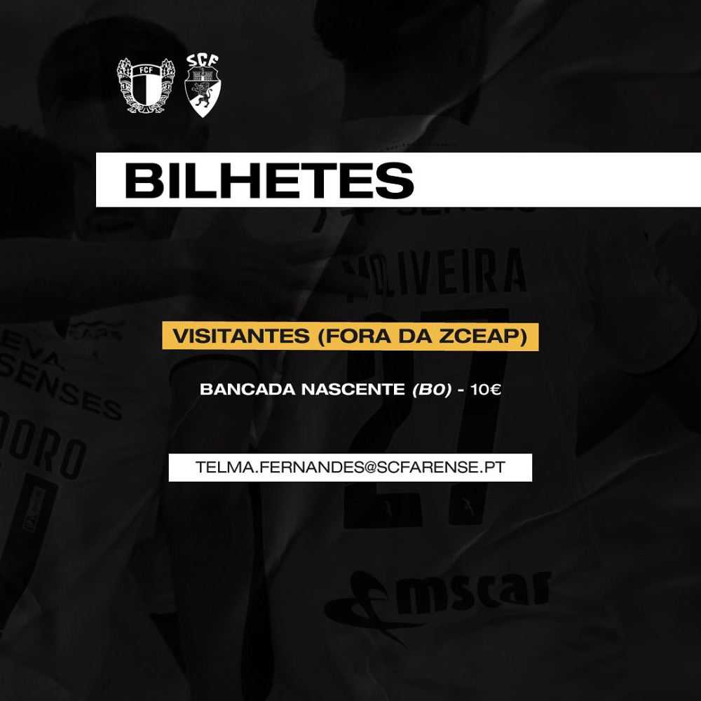 INFO BILHETES - LIGA PORTUGAL BETCLIC - 4ª JORNADA