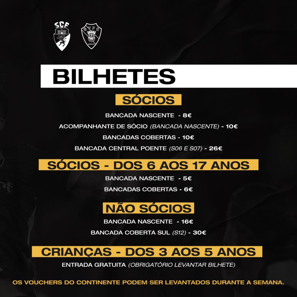 INFO BILHETES - LIGA PORTUGAL BETCLIC - 16ª JORNADA