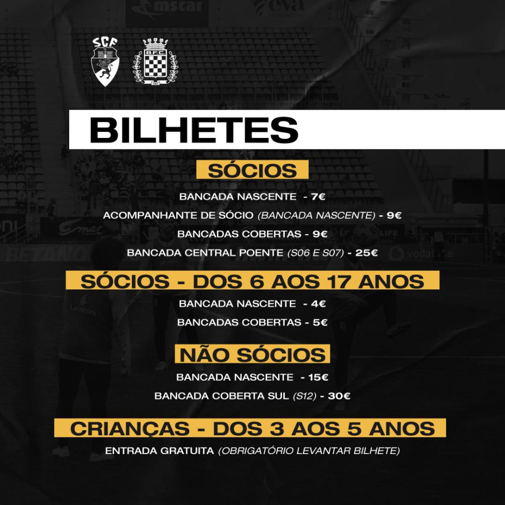 INFO BILHETES - LIGA PORTUGAL BETCLIC - 28ª JORNADA