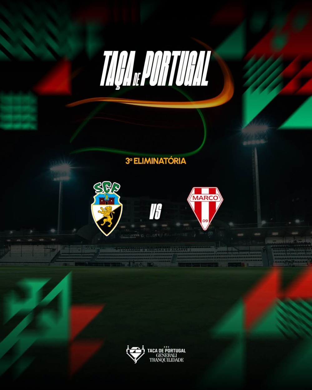 Já é conhecido o nosso adversário da 3ª eliminatória da Taça de Portugal