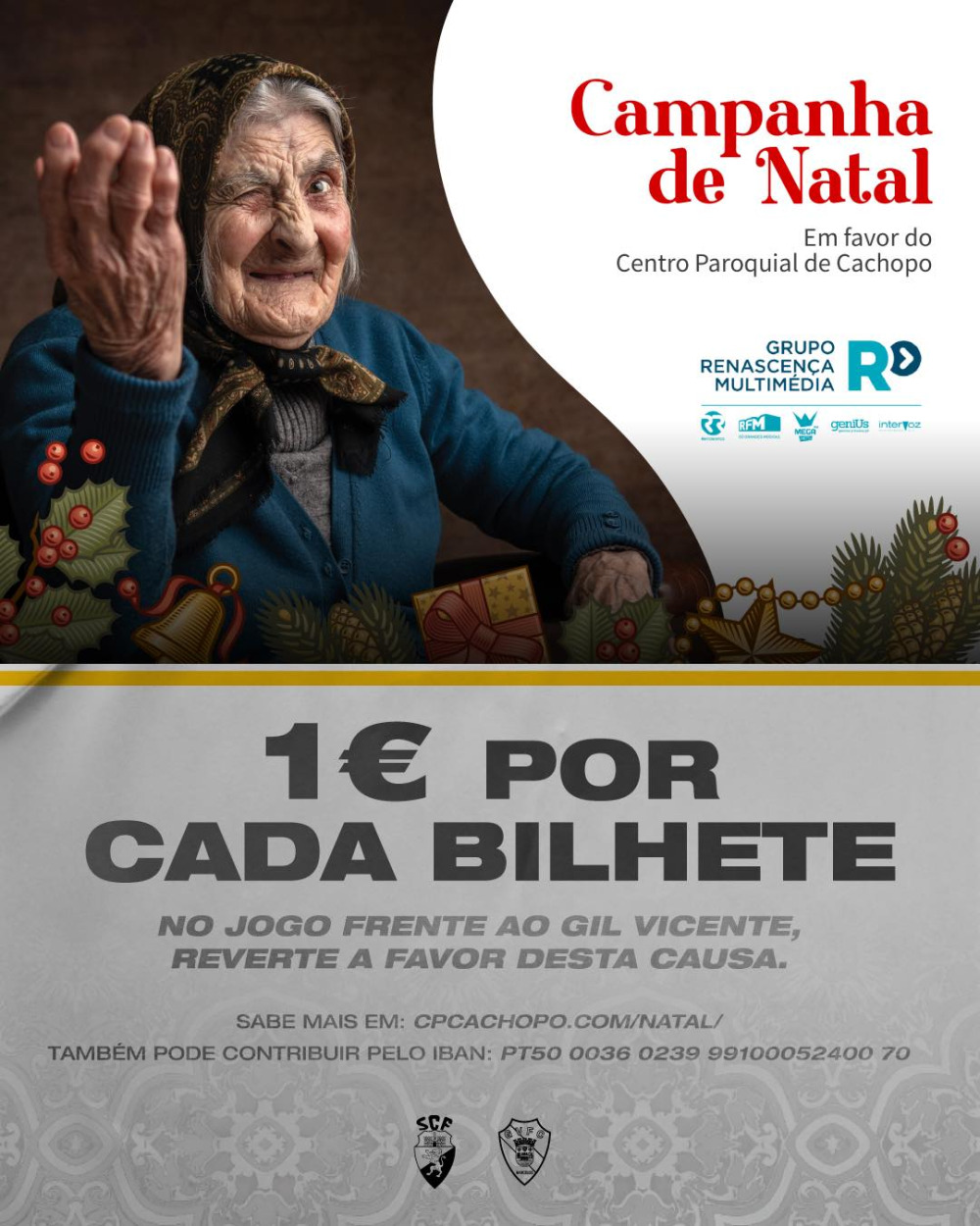 O SC Farense junta-se à Campanha de Natal em favor do Centro Paroquial de Cachopo