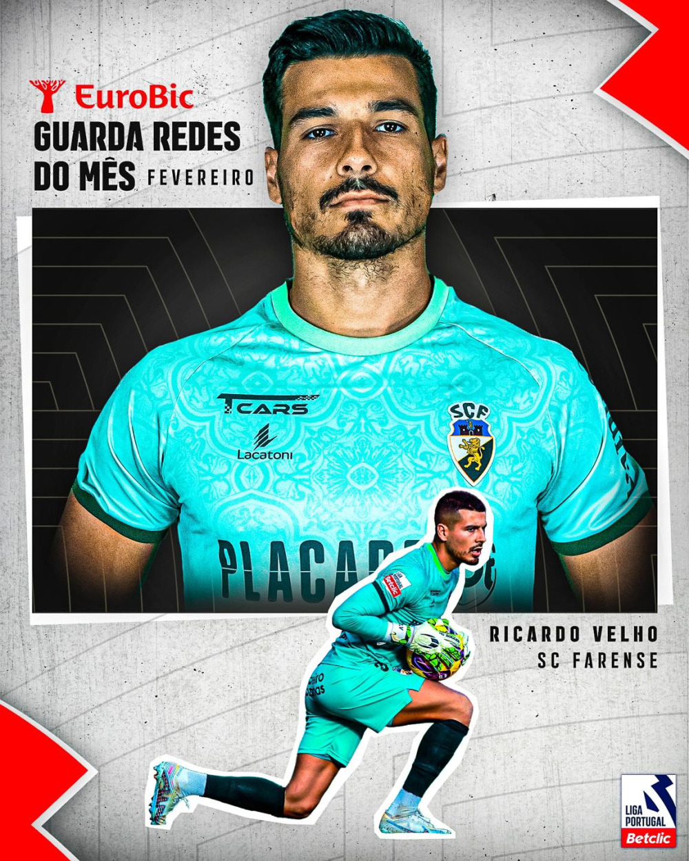 Ricardo Velho eleito guarda-redes do mês de fevereiro