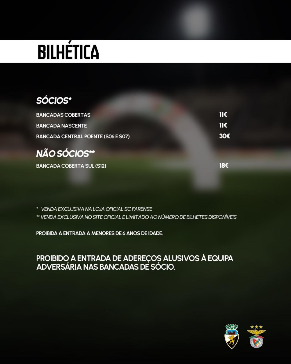 Informação de Bilhetes | Taça de Portugal - 5ª Eliminatória