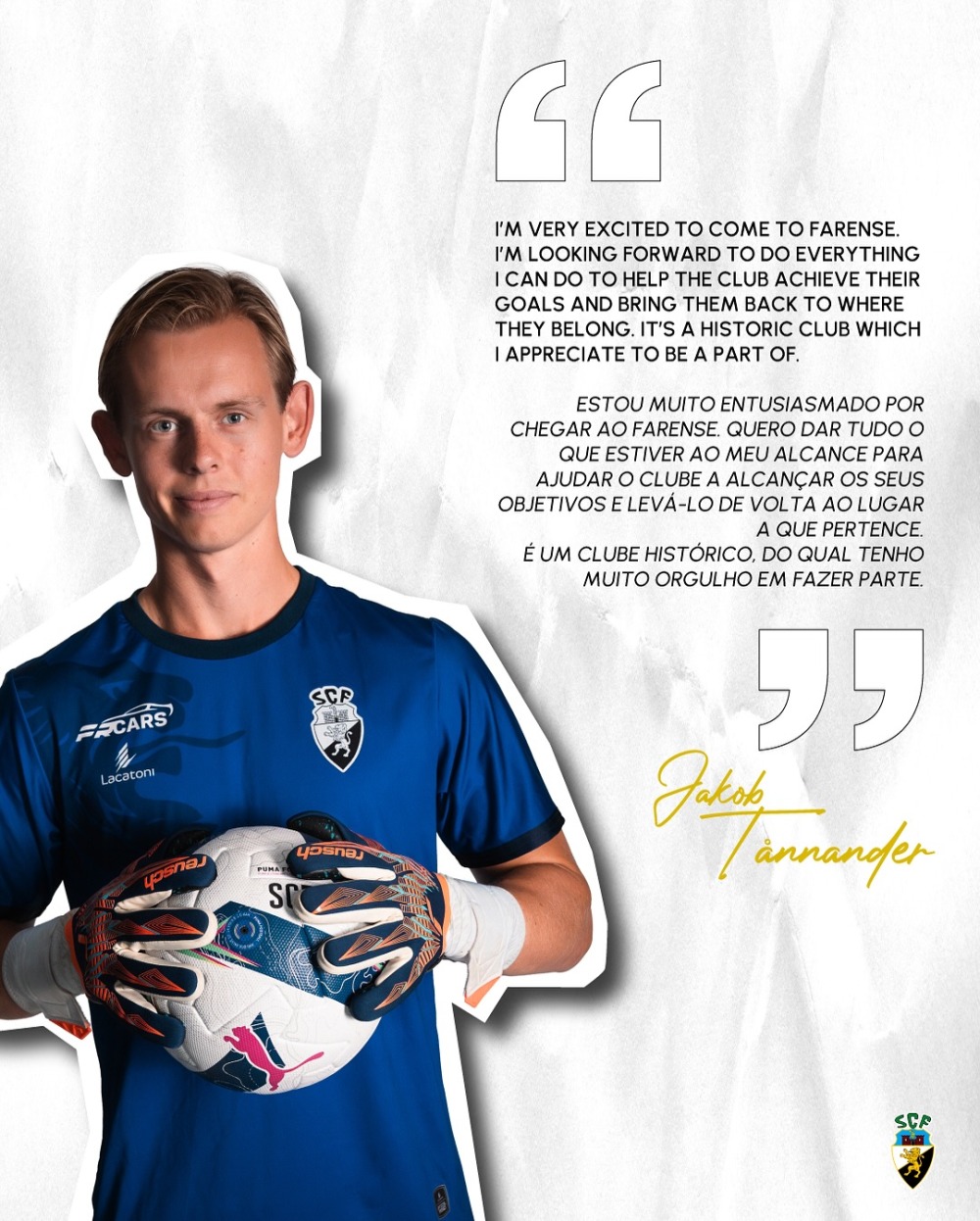 Novo reforço entre os postes...Bem-vindo Jakob Tånnander!