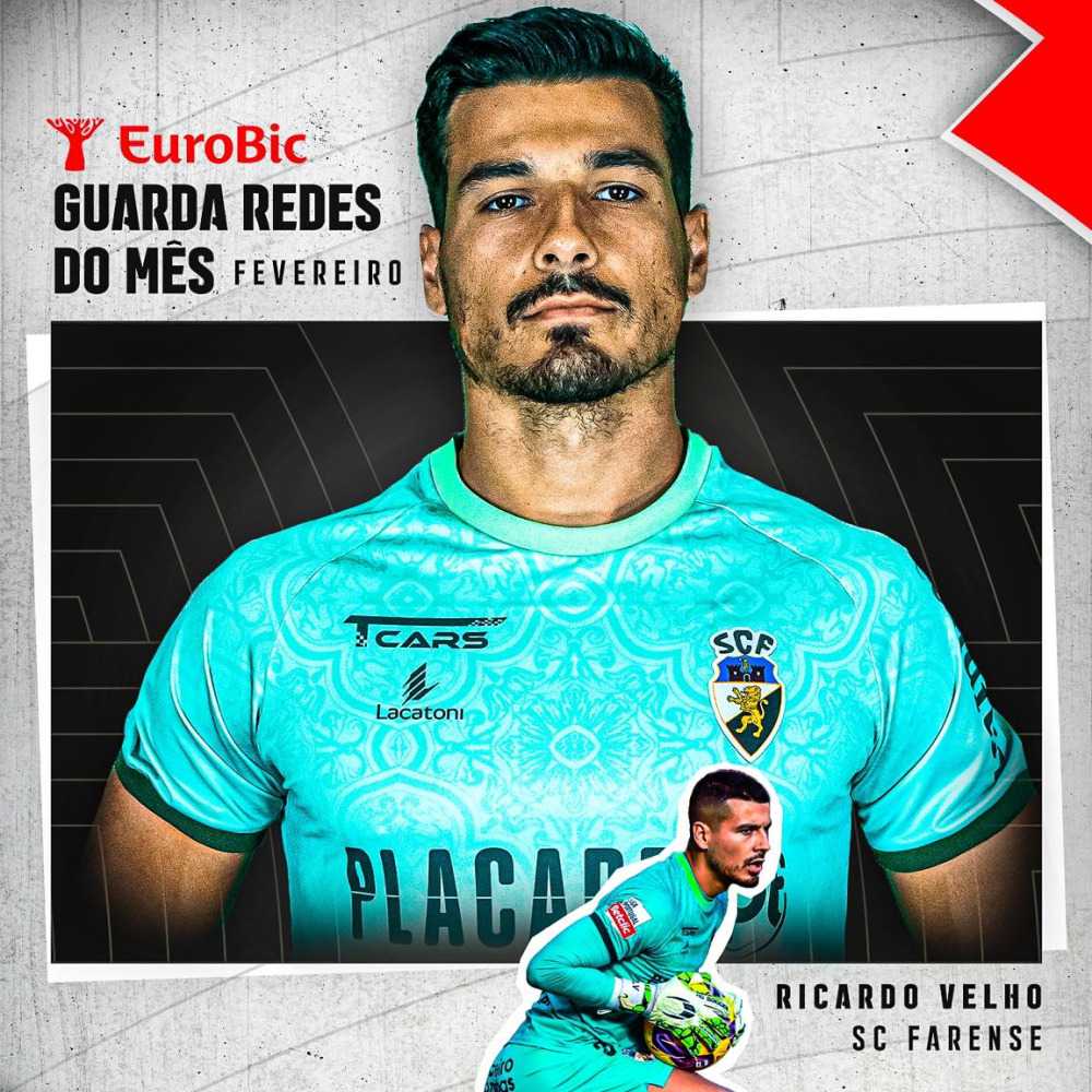 Ricardo Velho eleito guarda-redes do mês de fevereiro