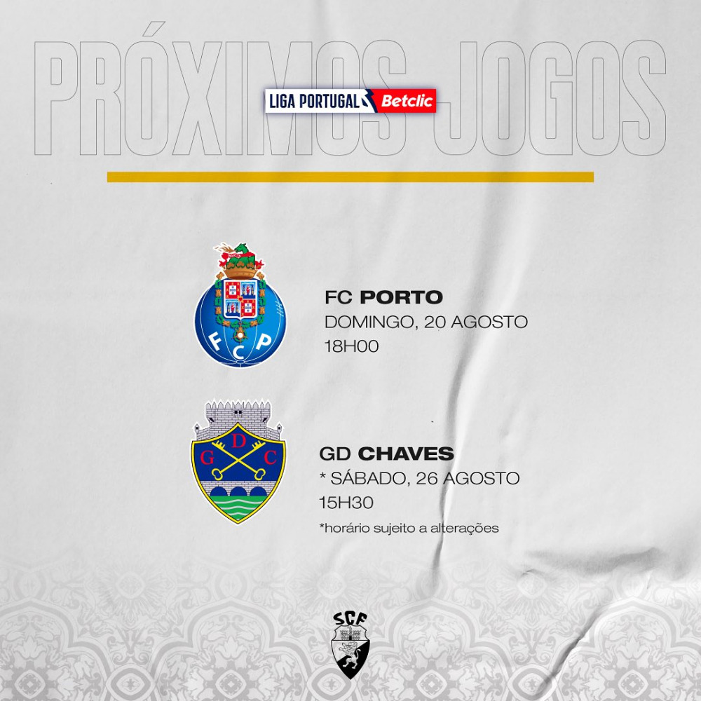 Horário da 2ª e 3ª Jornada da Liga Portugal