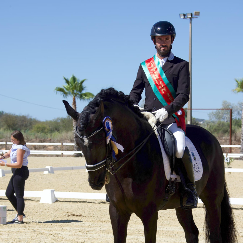 Mais um ano mais um titulo para o nosso atleta Daniel Pires, que se sagrou Campeão Dressage Região Sul 2023 no nivel Médio.